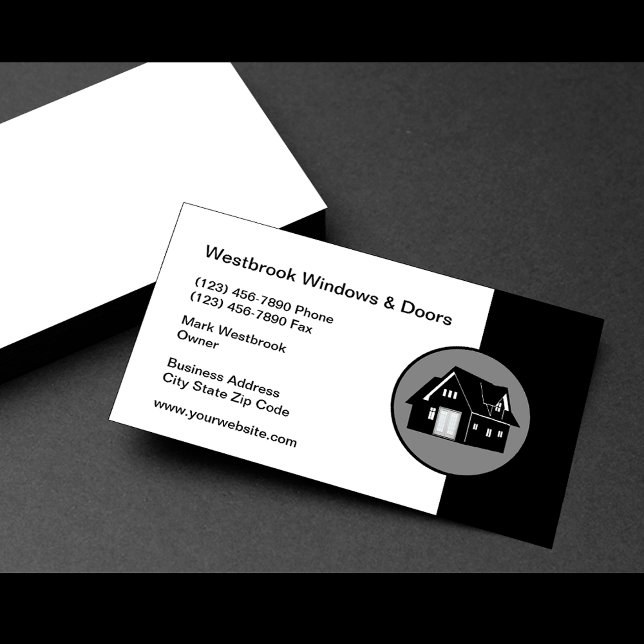 Windows And Doors Business Card Template (Creator Uploaded)