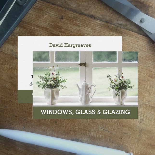 Windows and Glazing Business Card. Card (Creator Uploaded)