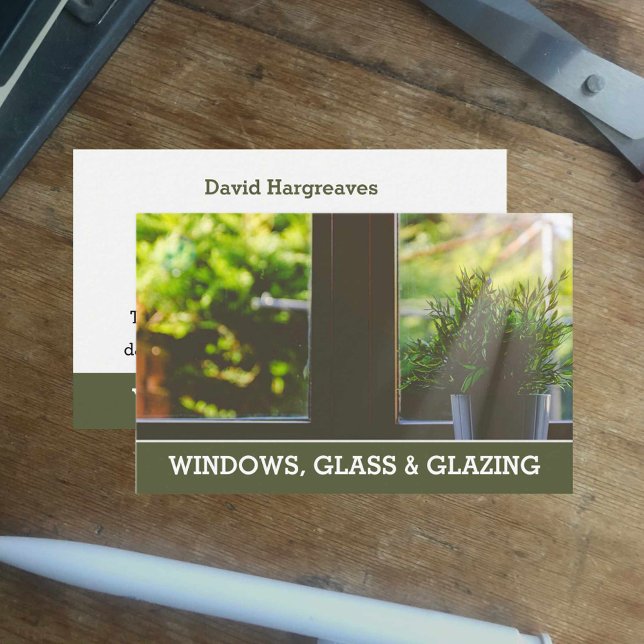 Windows and Glazing Calling Card. Business Card (Creator Uploaded)