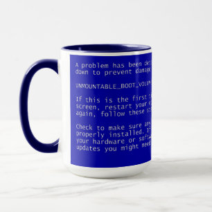 Windows Blue Screen of Death - BSOD - Mug