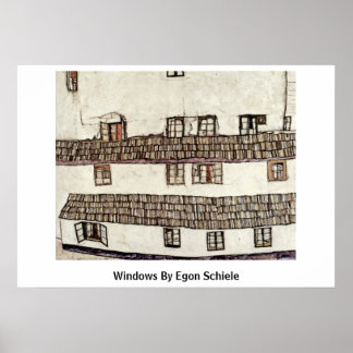 Windows By Egon Schiele Poster