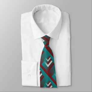 Windows in teal burgundy white tie