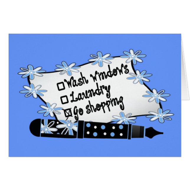 Windows, Laundry or Shopping! (Front Horizontal)