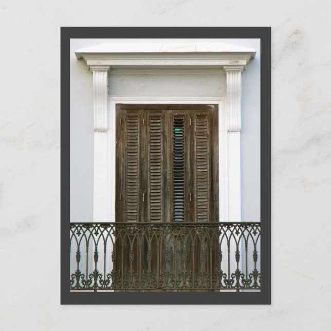 Windows of Old San Juan, Puerto Rico Postcard (Front)