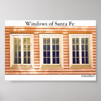 Windows of Santa Fe Poster