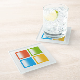 Windows OS Microsoft Glass Coaster