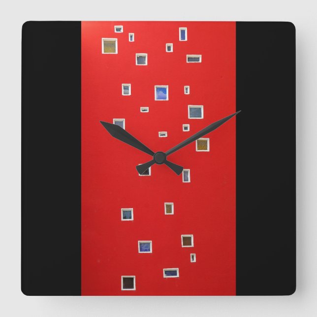 windows square wall clock (Front)