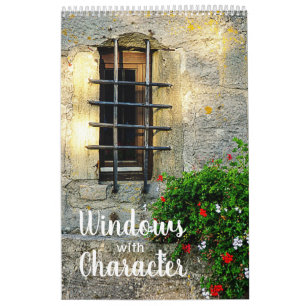 Windows with Character 12-Month Calendar 2024