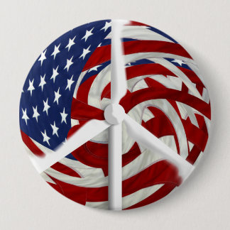 Windpeace Button, 4" 10 Cm Round Badge