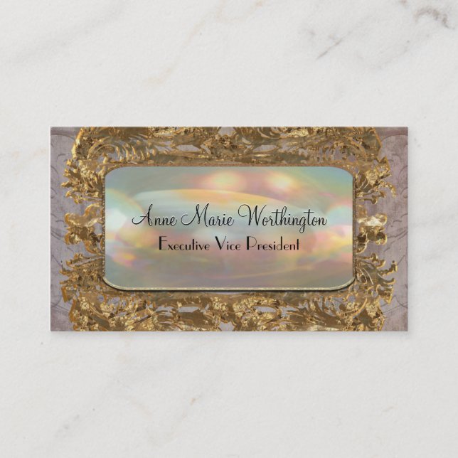 Windreamer Chic Elegant 3.5" x 2" Professional Business Card (Front)