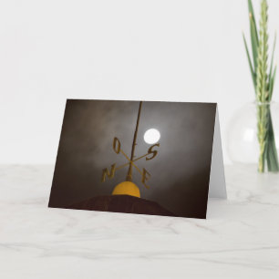 Windrose atop the Lighthouse on Cerro Santa Holiday Card