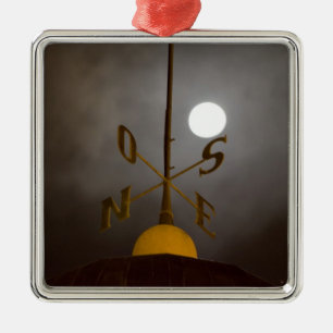 Windrose atop the Lighthouse on Cerro Santa Metal Tree Decoration