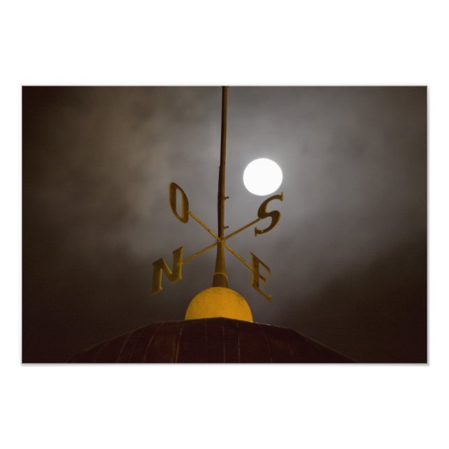 Windrose atop the Lighthouse on Cerro Santa Photo Print (Front)