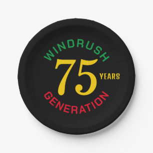 Windrush 75th Anniversary Paper Plate