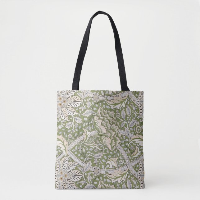 Windrush Pattern (by William Morris) Tote Bag (Front)