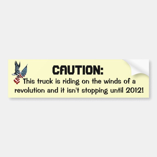 Winds of revolution bumper sticker (Front)