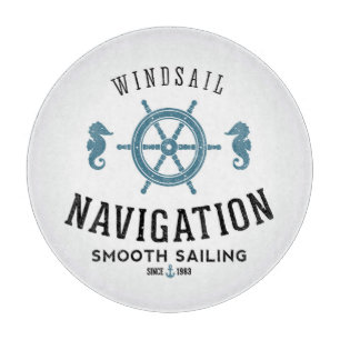 Windsail Navigation Poster Cutting Board