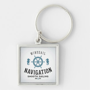 Windsail Navigation Poster Key Ring