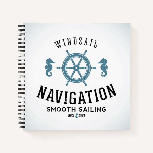 Windsail Navigation Poster Notebook (Front)