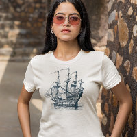 Windsailing vintage nautical boat