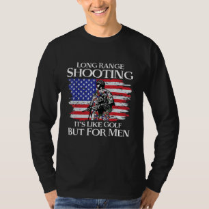 Windscreen shooting is like golf for men's pistol T-Shirt