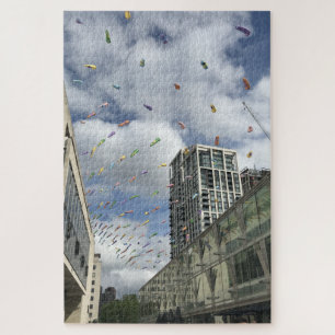 Windsocks, Southbank Centre, London, England UK Jigsaw Puzzle