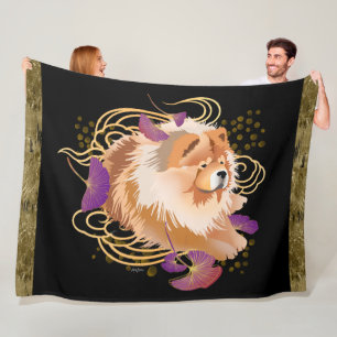 WINDSONG - Chow  fleece blanket - 3 sizes