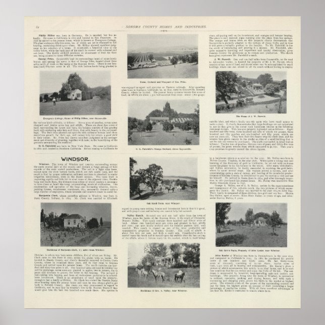 Windsor, California Poster (Front)