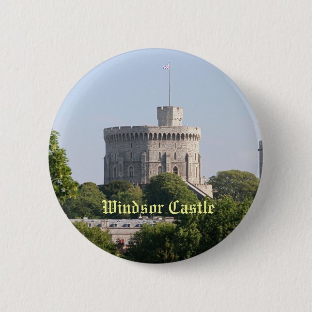 Windsor Castle 6 Cm Round Badge (Front)