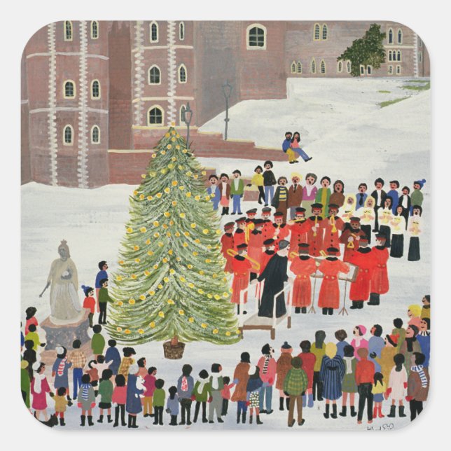 Windsor Castle Carol Concert 1989 Square Sticker (Front)