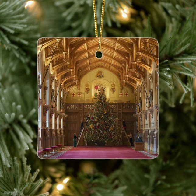 Windsor Castle Christmas Tree Ceramic Ornament (Tree)