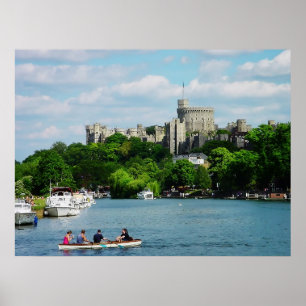Windsor Castle from Thames poster print