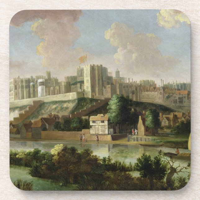Windsor Castle seen from the Thames, c.1700 (oil o Coaster (Front)
