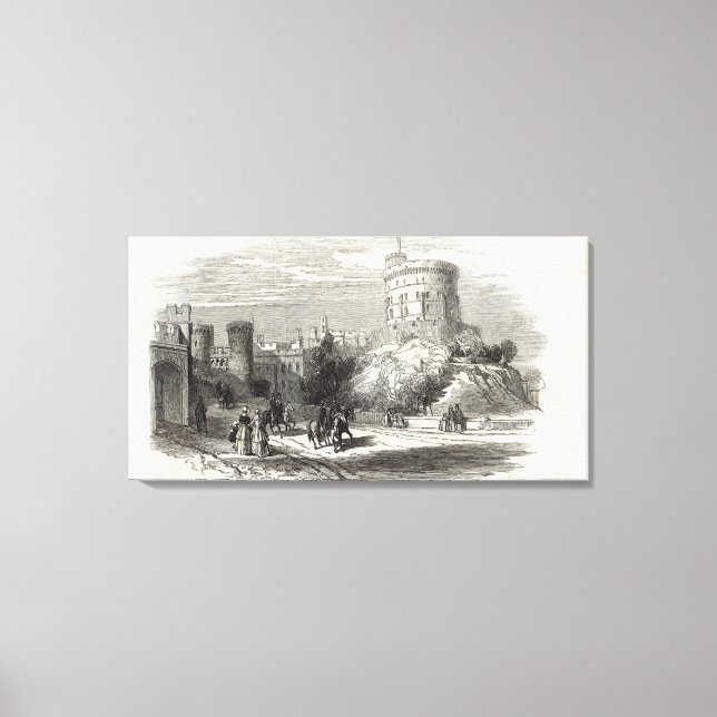 Windsor Castle - the Round Tower Canvas Print (Front)