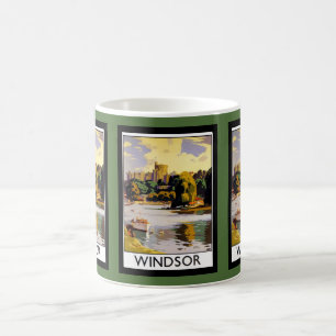 Windsor Castle Vintage Travel  Poster Coffee Mug