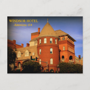 WINDSOR HOTEL, AMERICUS, GA POSTCARD