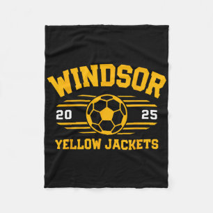 Windsor Yellow Jackets Soccer Ll 2025 Fleece Blanket