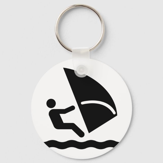 Windsurf Symbol Keychain (Front)