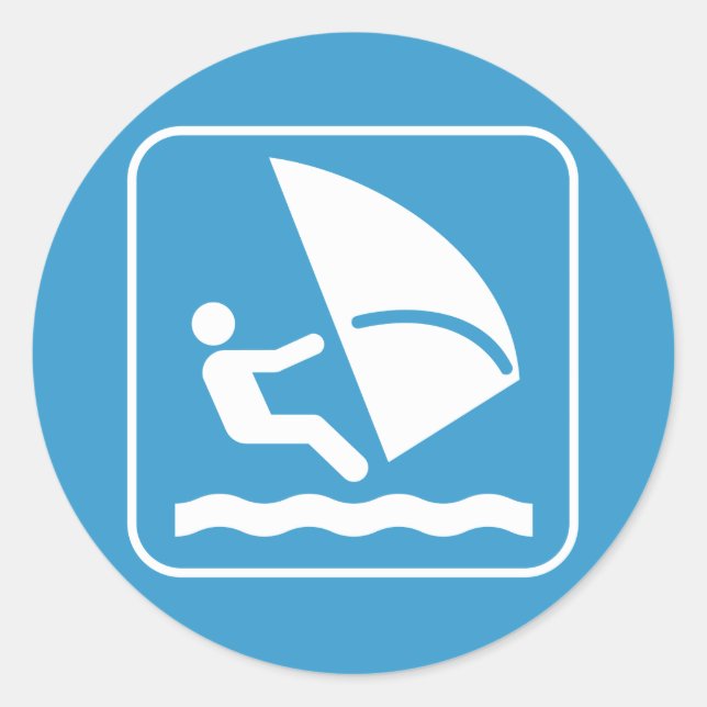 Windsurf Symbol Sticker (Front)