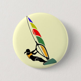 Windsurf with Excitement 6 Cm Round Badge