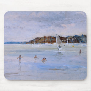Windsurfer and Bathers Mouse Mat