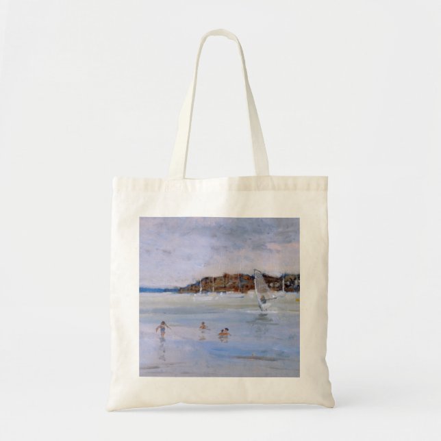Windsurfer and Bathers Tote Bag (Front)
