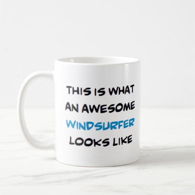 windsurfer, awesome coffee mug (Left)