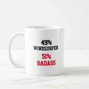 Windsurfer Badass Coffee Mug