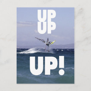 Windsurfer in the Air Postcard