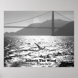 Windsurfer on San Francisco Bay Poster