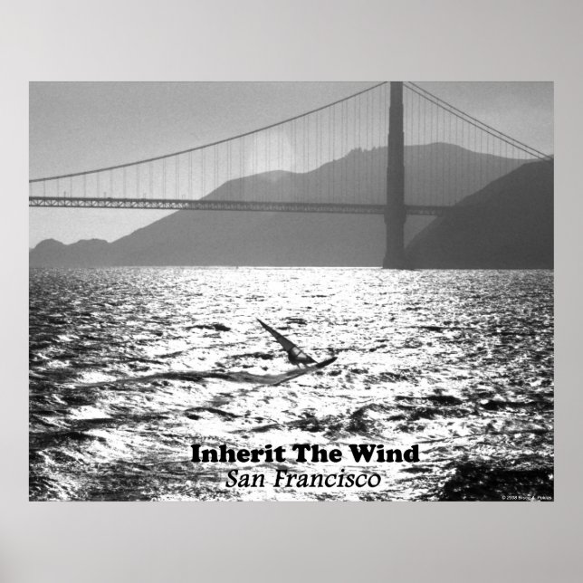 Windsurfer on San Francisco Bay Poster (Front)
