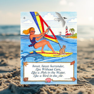 Windsurfer Postcard