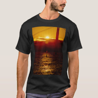 WindSurfer Silhoutted by Sunset  T-Shirt