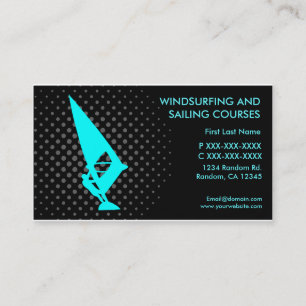 Windsurfing and sailing custom business cards